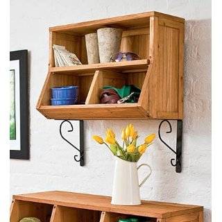   Wall Cubby with Upturned Lip and Removable Center Shelf Home