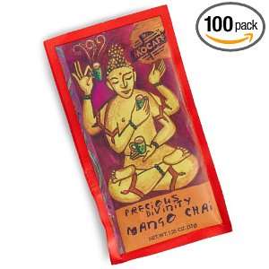 MOCAFE Precious Divinity Mango Chai, 1.25 Ounce Pouch (Pack of 100 