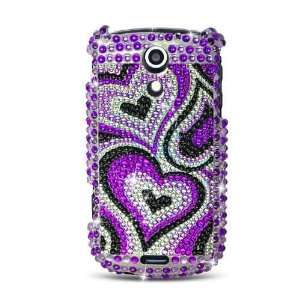  Sparkling Multi Purple Heart Design Full Diamond 