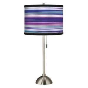  Purple Neon Giclee Shade Table Lamp