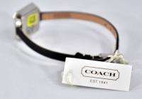 228 Coach Womens Black Nylon Thin Strap Watch 14501327 NWT  