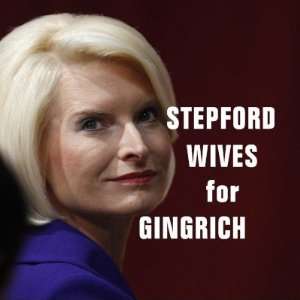Stepford Wives For Gingrich Pin