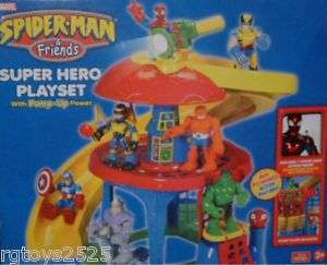 Spiderman & Friends Super Hero Playset New w Spiderman  