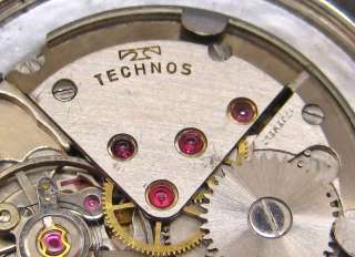 VINTAGE SWISS TECHNOS 17 Jewels 100M Diver Watch C.60S  