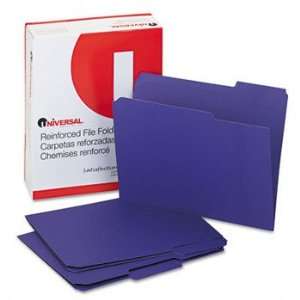New Universal 16165   Colored File Folders, 1/3 Cut Assorted, Two Ply 