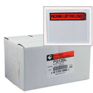 Box of 1000, Pres Quick PQ12BL 4 1/2 x 5 1/2 Packing List Envelopes 