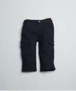 BABY navy cotton cargo sweatpants style# 318161201