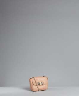 Chloe almond lambskin jeweled closure chain strap shoulder bag