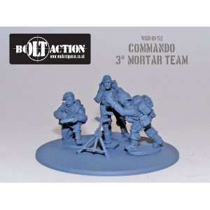  Bolt Action 28mm Commando 3 Mortar Team Toys & Games