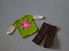 VTG DOLL REBORN 0   3 month KNIT JUMPER OUTFIT BLUE & W