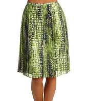 Jones New York Collection   Shelter Island Pleated Mid Length Skirt