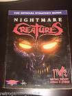 Playstation, PC   Nightmare Creatures   Official Strategy Guide from 