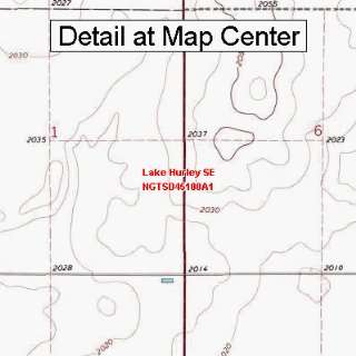  Quadrangle Map   Lake Hurley SE, South Dakota (Folded/Waterproof