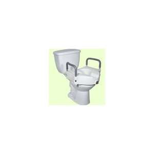  Drive 2 In 1 Locking Elevated Toilet Seat, White, without 