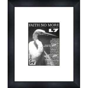  FAITH NO MORE UK Tour 1992   Custom Framed Original Ad 