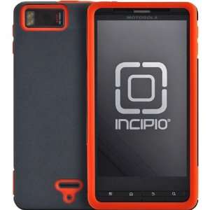  NEW SILICRYLIC FOR MOTOROLA DROID XBLACK/RED RUBBER 