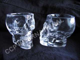 Crystal Skull Head Shot Glass (Two shot glasses)  