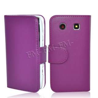 Book Leather Wallet Case Cover Pouch For Blackberry 9860 Torch Monaco 