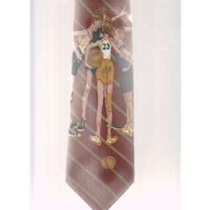  Mens Tie Norman Rockwell Basketball Collectible ; OH YEAH 