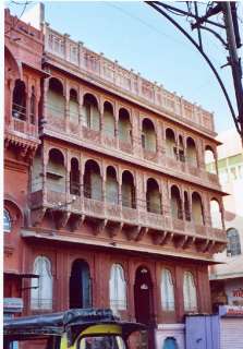   from the terrace of the jain temple streetscapes in bikaner facades on