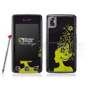  Design Skins for LG KP500   Grüne Blumen Design Folie 