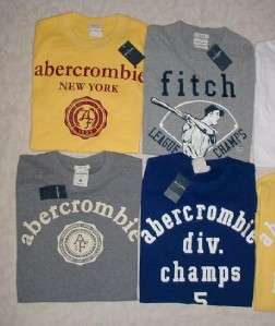 NEW M Abercrombie & Fitch Kids Boys Graphic T Shirt Lot Set of 6 