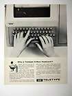 Teletype New 4 Row Keyboard Machine 1963 print Ad advertisement