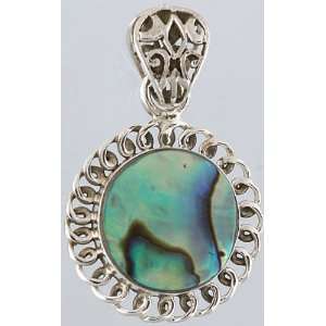  Abalone Pendant   Sterling Silver 