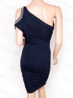 One Shoulder Fitted Body Party Evening Dress S M L XL  