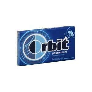 Orbit Gum, Sugarfree, Peppermint 14 ct (pack of 5)