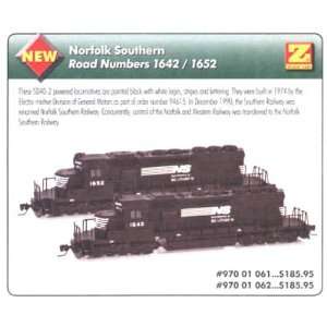   Norfolk Southern SD40 2 Diesel Locomotive #1642 Toys & Games