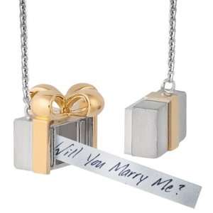   Azar Magnetic Locket Pendant with Gold Accents Petra Azar Jewelry