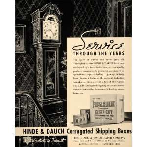  1937 Ad Hinde Dauch Corrugated Tobacco Prince Albert 