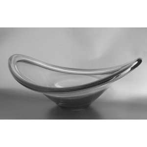  Holmegaard Glass Denmark Oblong Console Bowl Signed 
