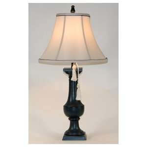  Stylecraft French Blue Tassled Balustrade Table Lamp