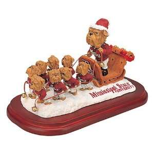   Treasures Mississippi State Bulldogs Holiday Sleigh