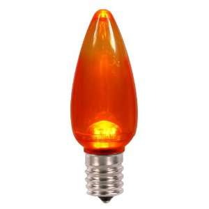  C9 Transparent LED Orange Bulb .45W 130V (XLEDT98) Patio 