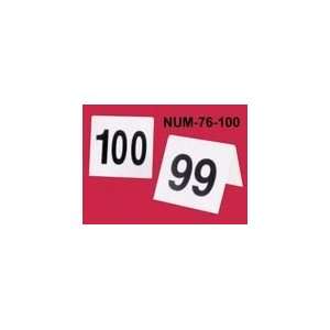  Table Number Cards Tents 76 100 (1 Set/Unit)