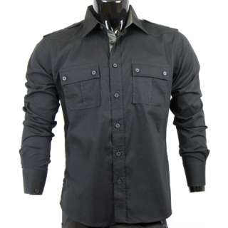   BUTTON DOWN SHIRTS CASUAL AFFLICTION STYLE HIP HOP CLUB WEAR  