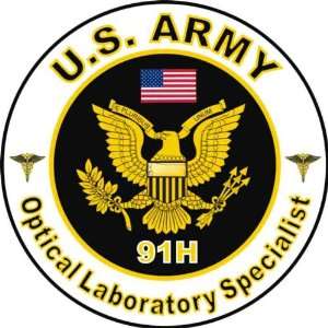 United States Army MOS 91H Optical Laboratory Specialist Decal Sticker 