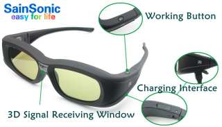   3D Active Shutter Glasses for Optoma/Benq/Panasonic/Acer/SONY  