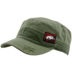  Arkansas Razorbacks Green Fatigue Adjustable Hat Sports 