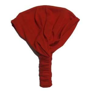  Red Solid Cotton Wide Pre Tie Headband