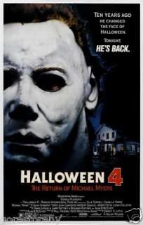 HALLOWEEN 4 The Return of Michael Myers Movie Poster Horror   