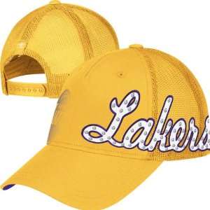   Lakers Womens Gold adidas Originals Trucker Hat