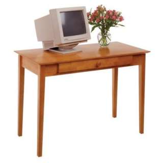 New Wooden Studio Computer Desk w/ Pull Out   Honey  