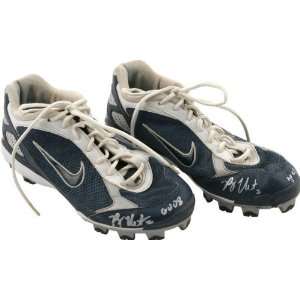 Ryan Theriot Chicago Cubs Autographed Nike Blue 2008 Game Used Pair of 