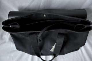 HERMES Black Sac Valparaiso GM BAG Canvas+Leather Handbag Purse Travel 