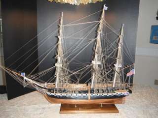 Handmade Model Ship U.S.S. Constitution Old Ironsides  