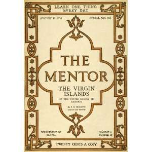  1918 Cover The Mentor Virgin Islands Arts & Crafts Border 